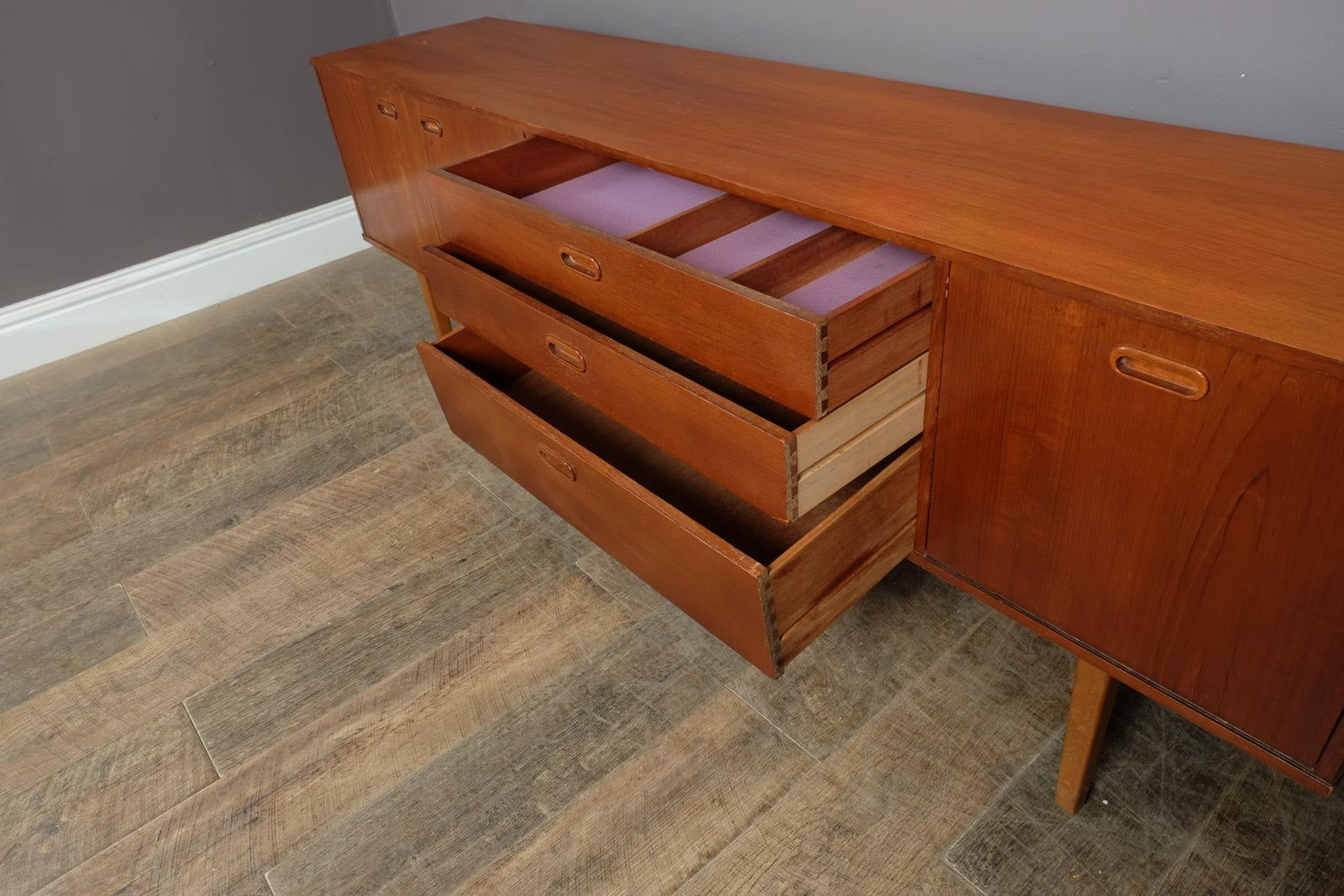 Vintage Retro Mid Century Large Teak Sideboard by Avalon