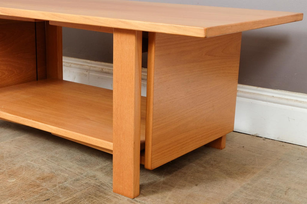 Vintage Retro Light Teak Nest of 3 Tables
