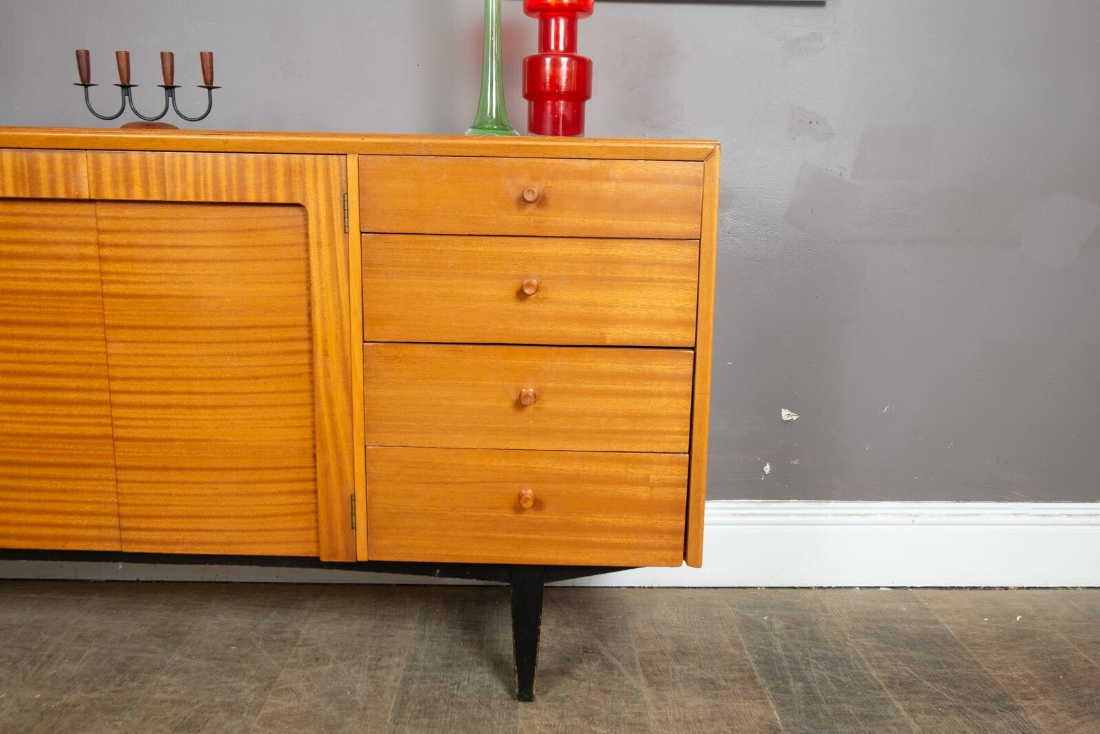 Vintage Mid Century Light Teak Sideboard by C.W.S. Ltd
