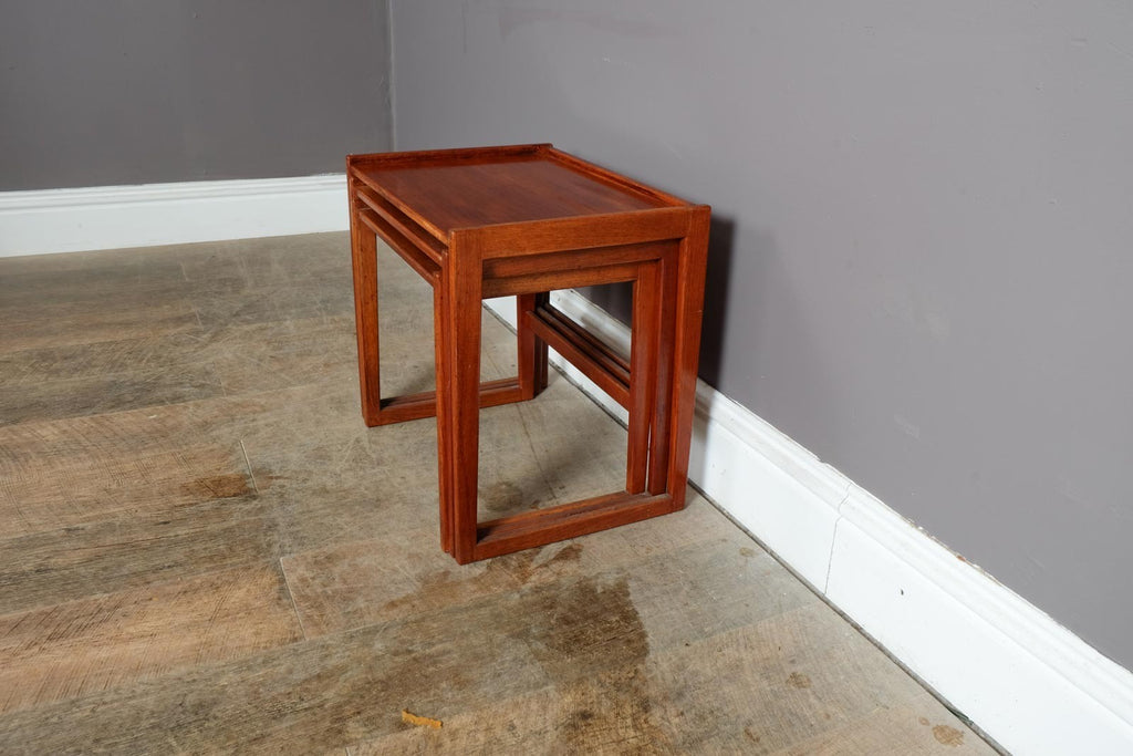 Vintage Retro Mid Century Danish Teak Nest of Tables