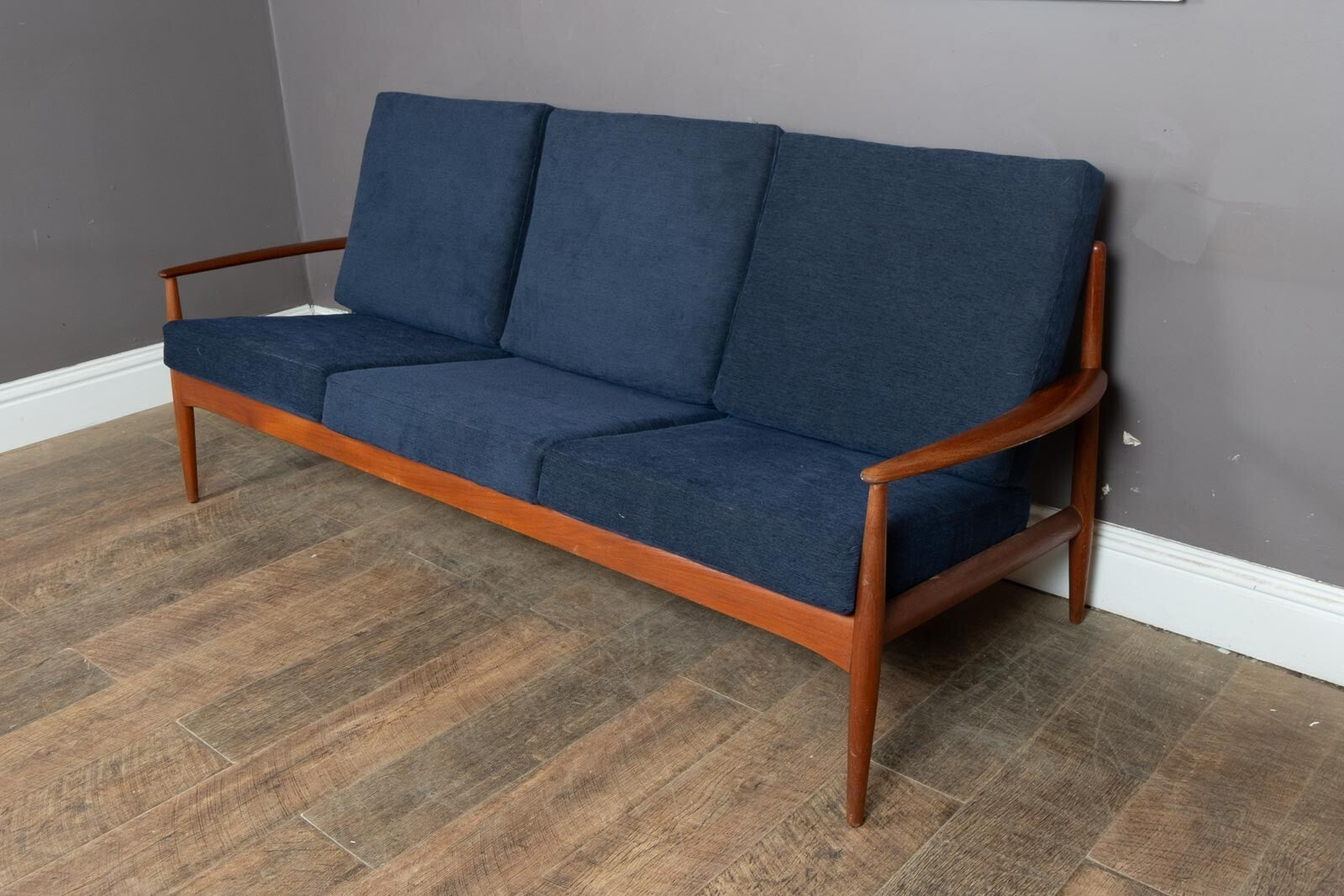 Vintage Danish Grete Jalk France and Sons 3 Seater Sofa