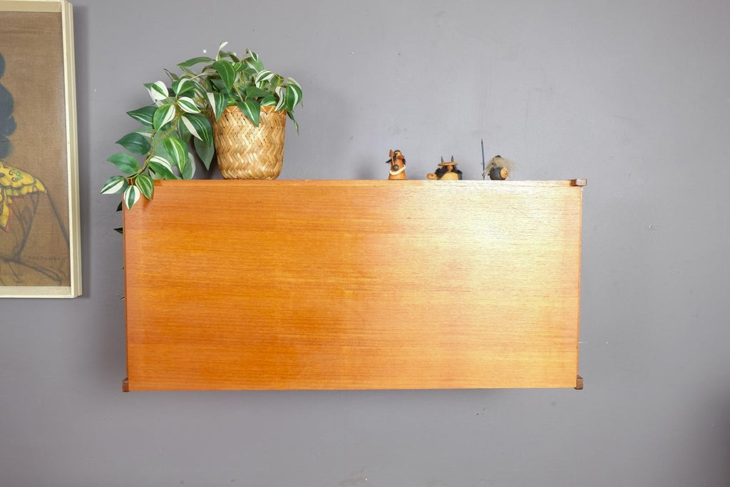 Vintage Retro Floating Teak Cabinet by Beaver and Tapley