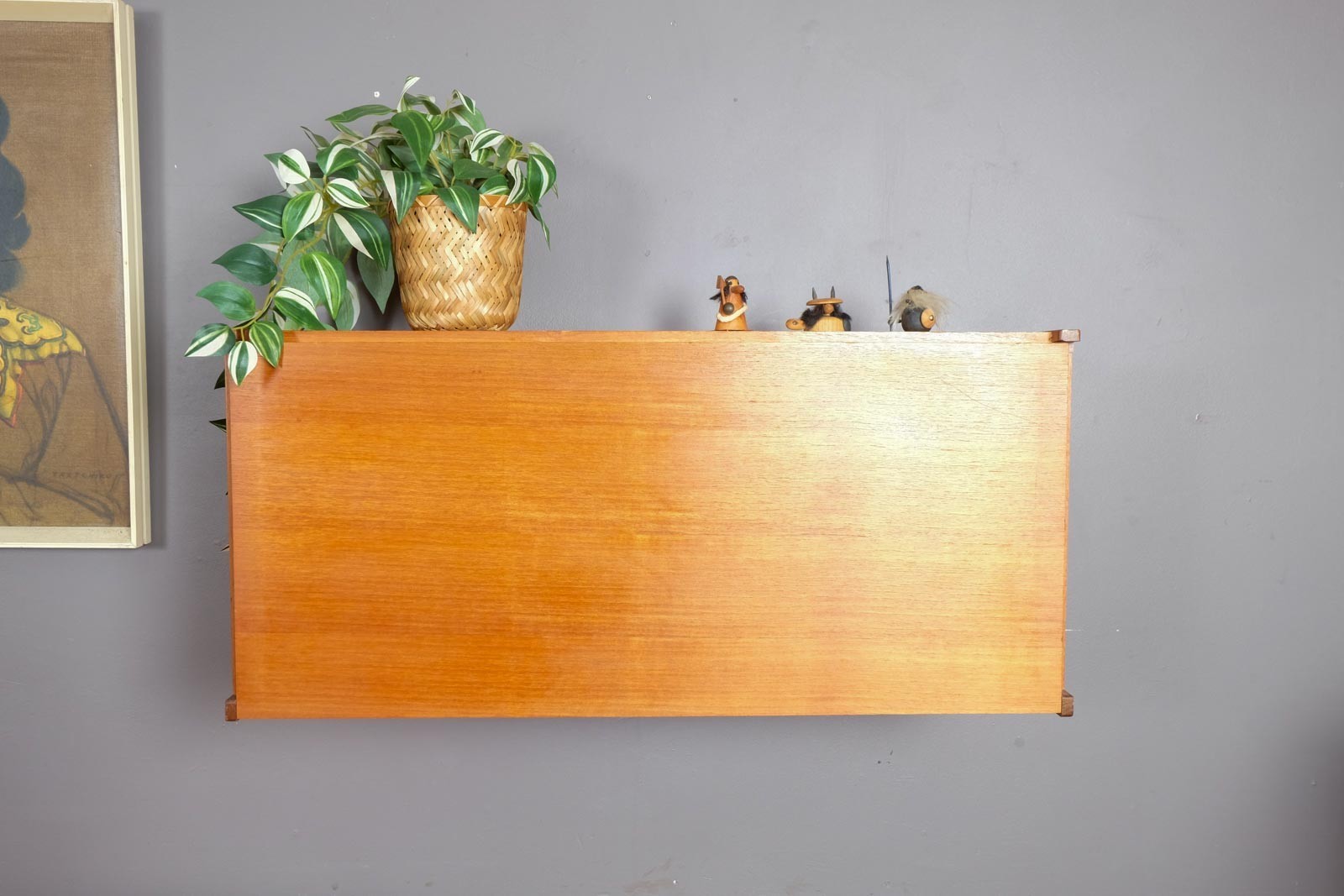 Vintage Retro Floating Teak Cabinet by Beaver and Tapley