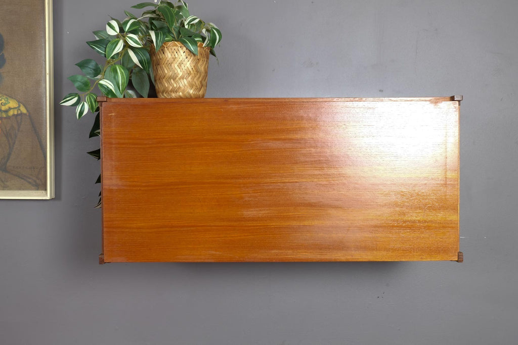 Vintage Retro Floating Teak Cabinet by Beaver and Tapley