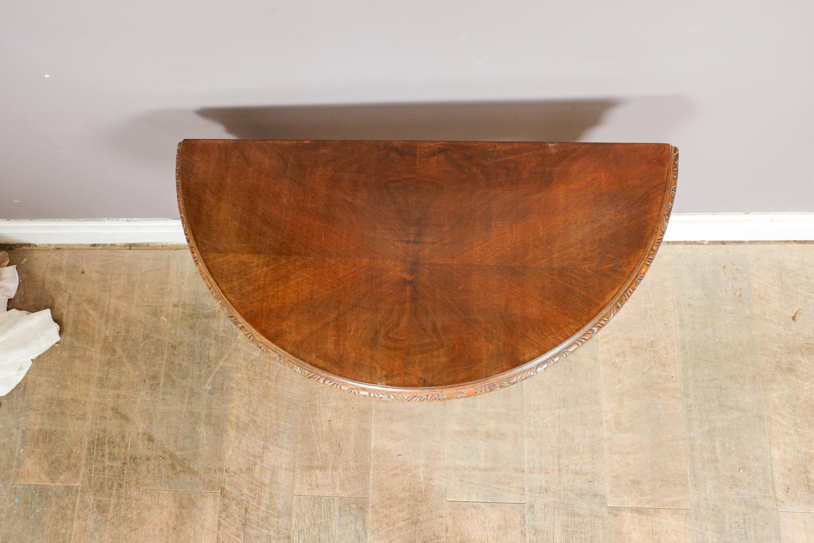 Vintage Retro Antique Half Moon Console Table