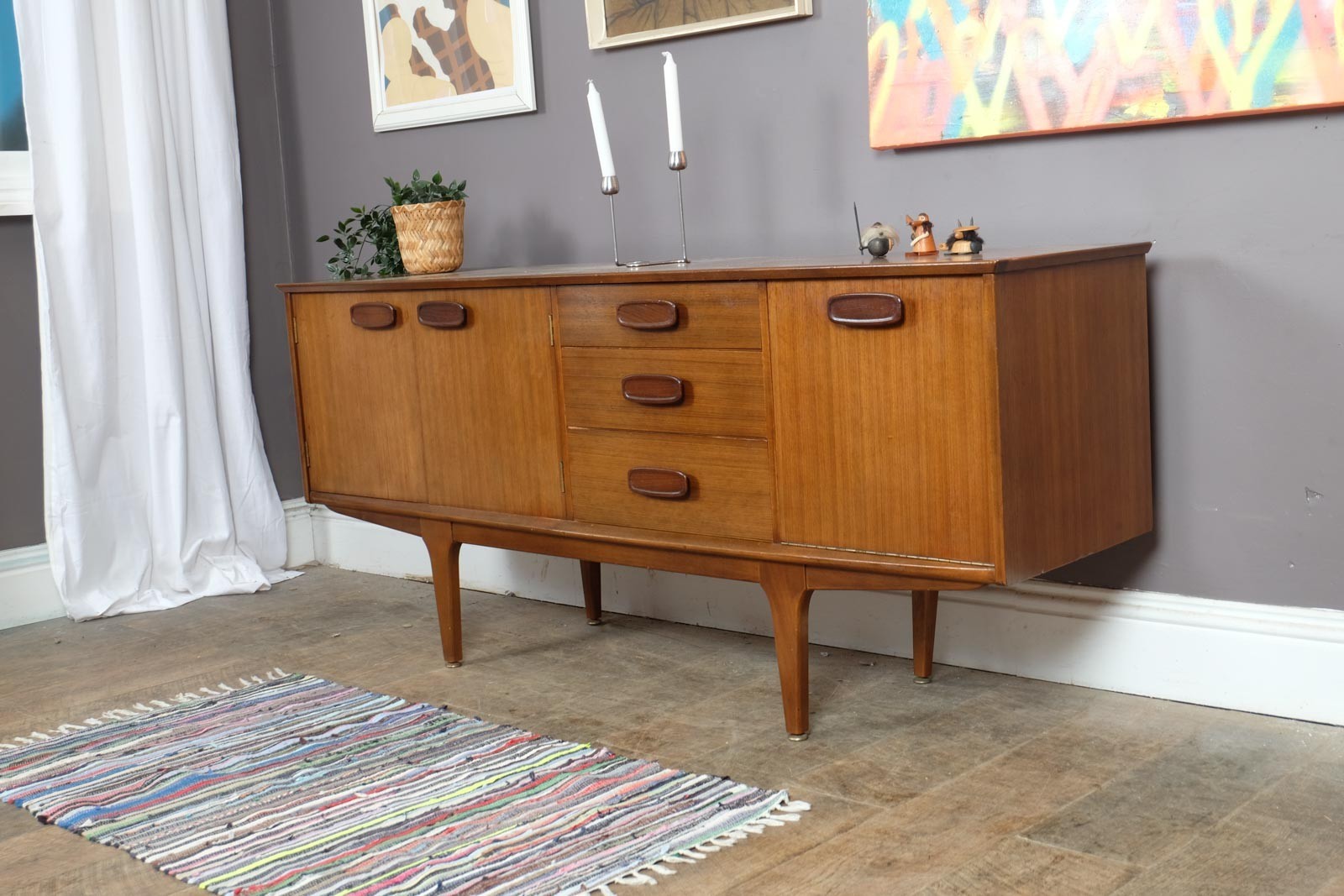 Vintage Mid Century Teak Sideboard by Jentique