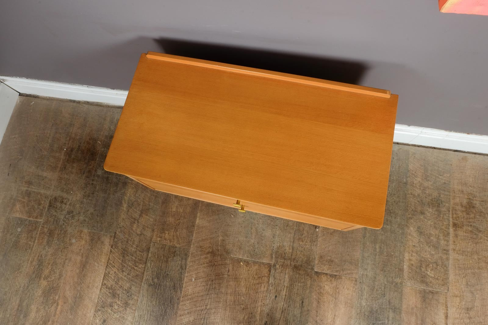 Vintage Retro Small 2 Drawer Chest in Light Oak