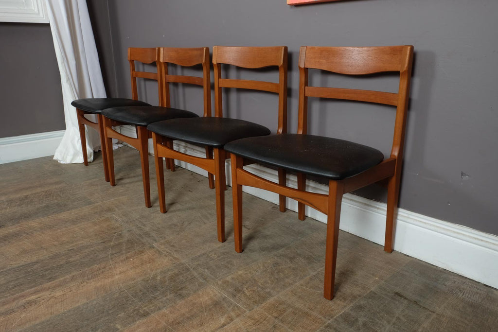 Vintage Retro Med Century Teak Extending Dining Table and 4 chairs by Nathan