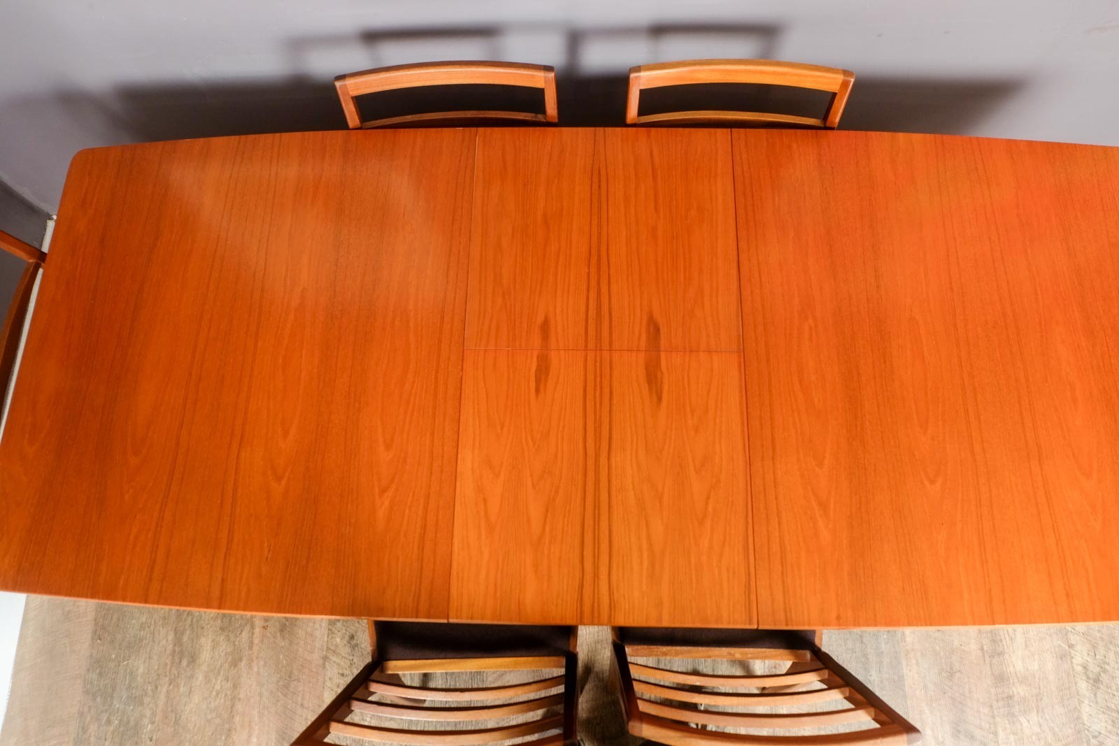 Vintage Retro Mid Century eak Extending Dining Table and 6 Chairs