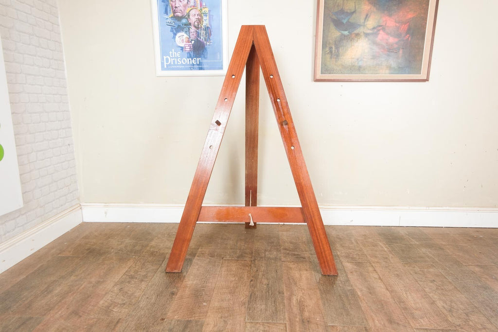 Vintage Retro Teak Cafe A Frame Cafe Sign Blackboard Holder Display Stand