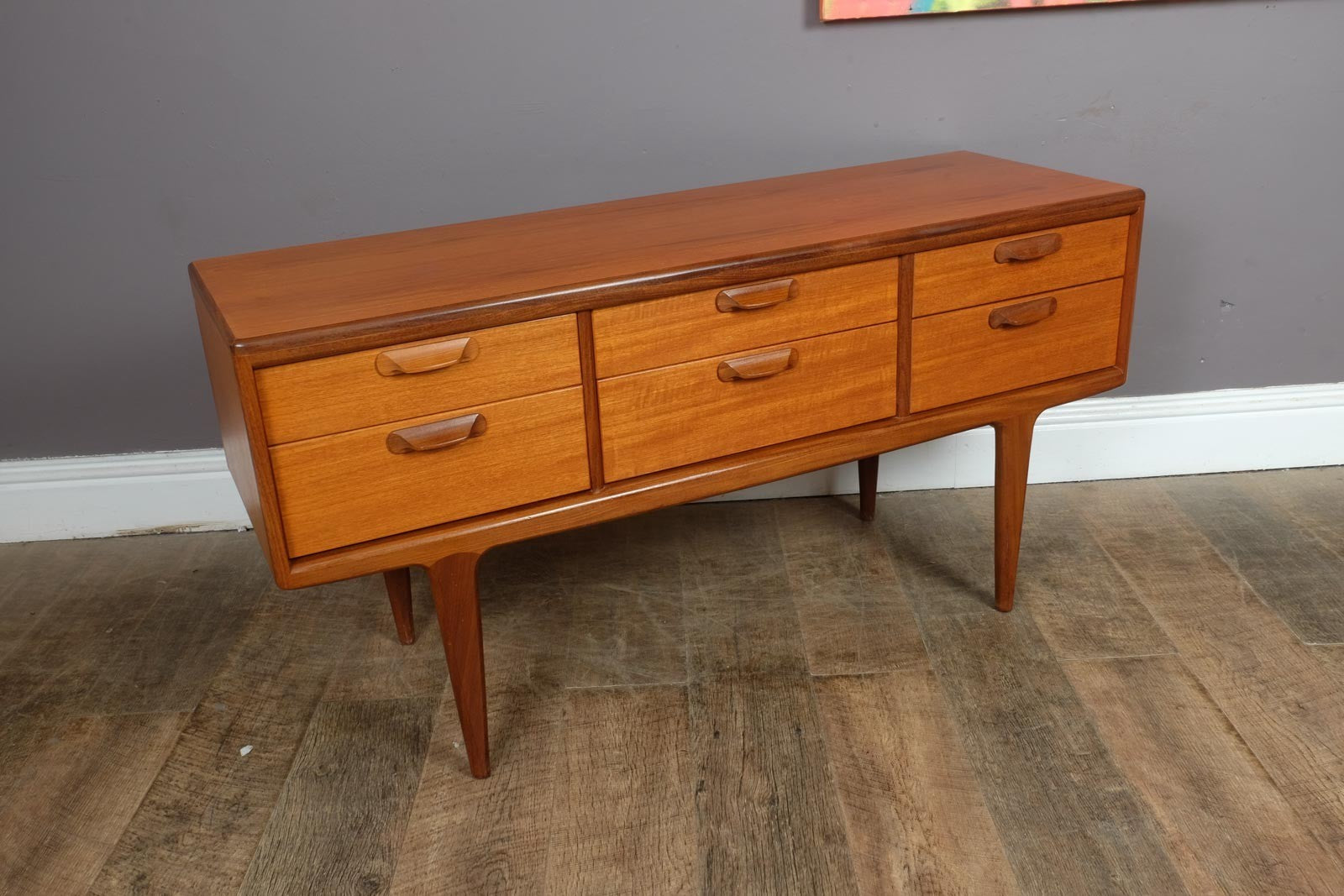 Vintage Mid Century Sequence Teak Chest of Drawers by Younger