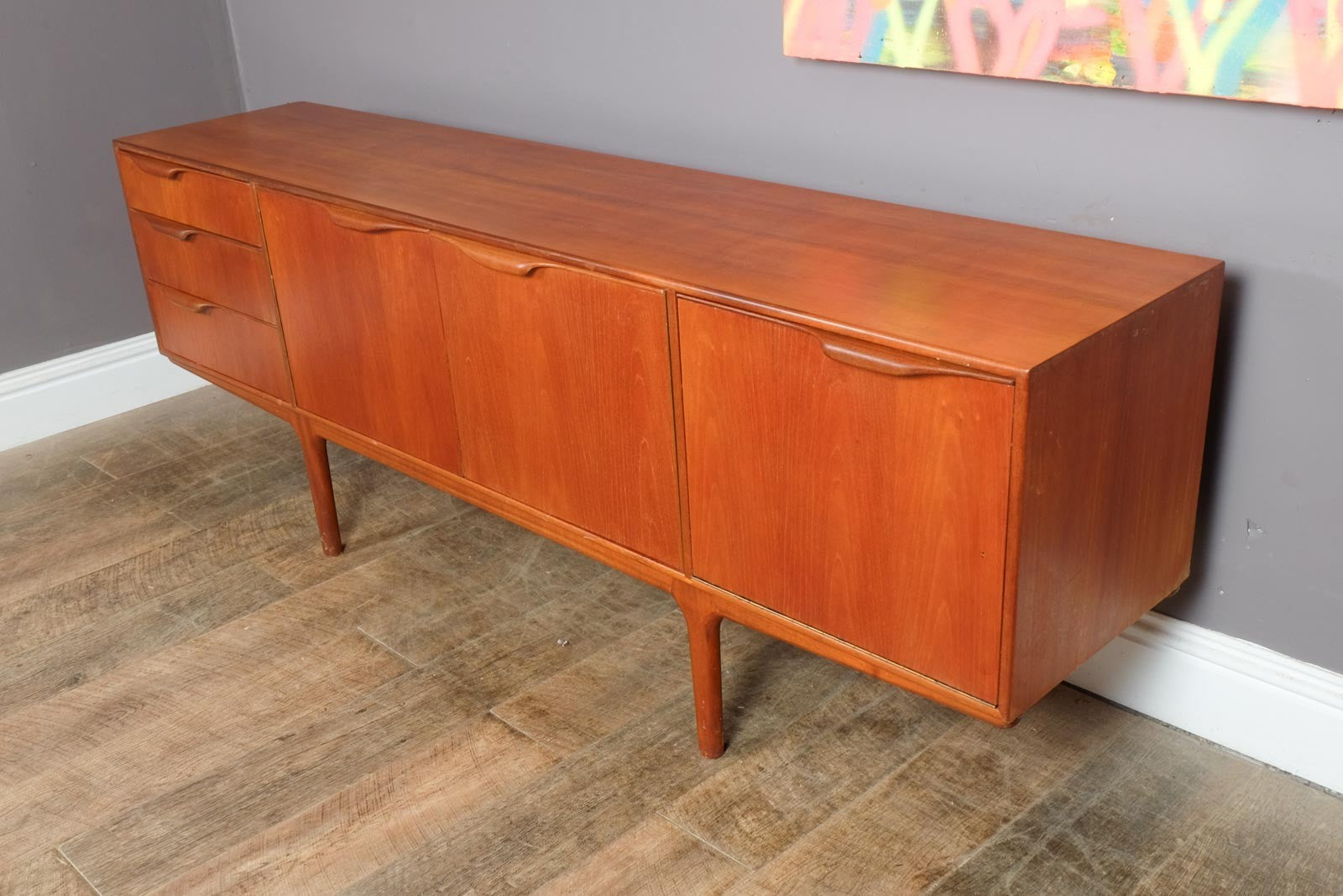 Vintage Retro Large Teak Mid Century Sideboard by McIntosh