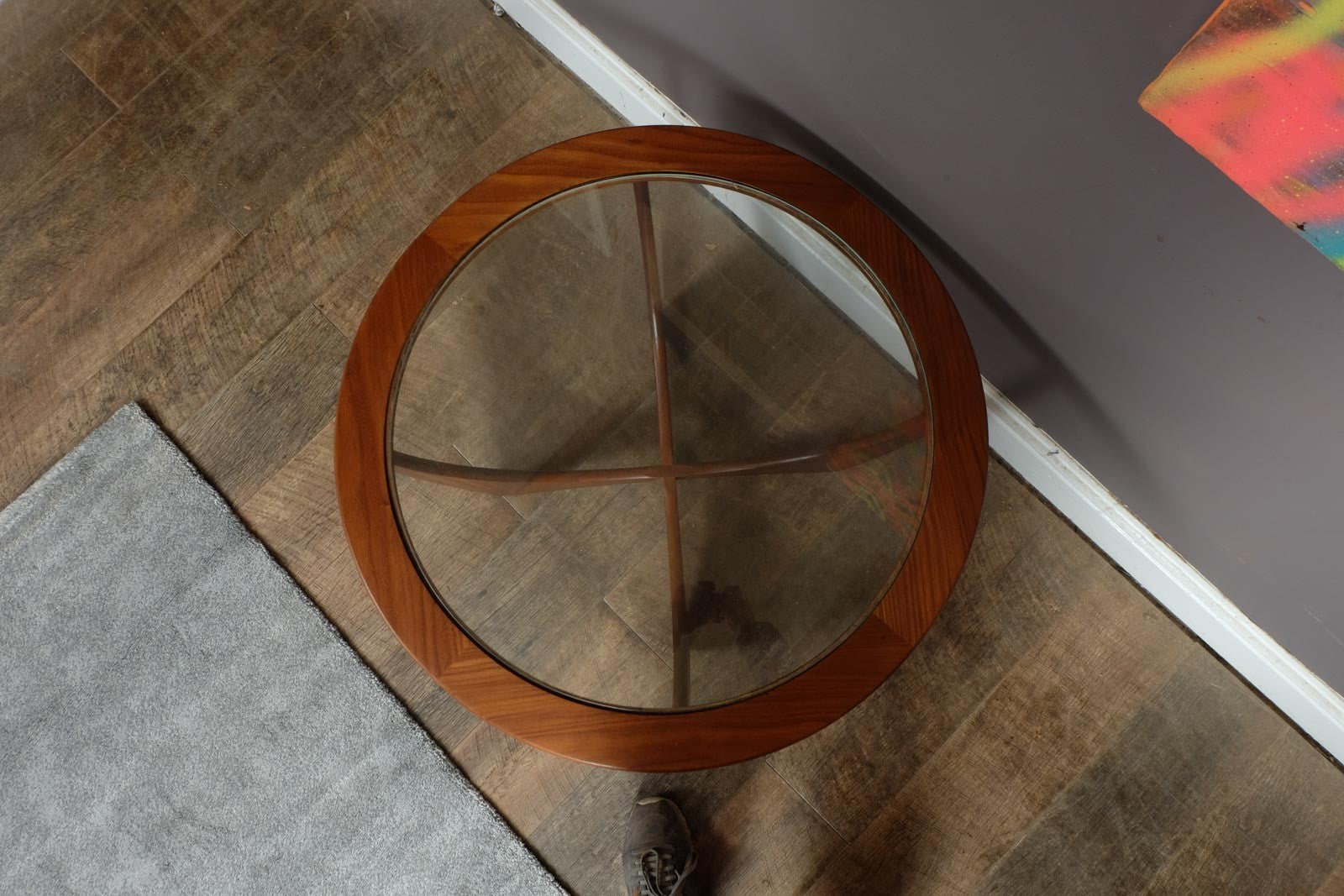 Vintage Retro G Plan Astro Teak and Glass Coffee Table