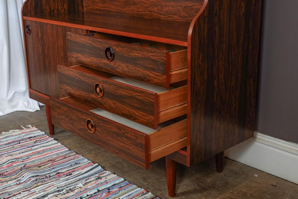 Vintage Retro Rosewood Mid Century Highboard by Schreiber