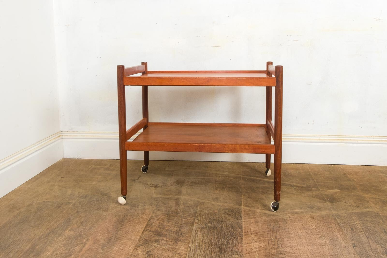 Vintage Retro Teak Danish Mid Century Tea Trolley