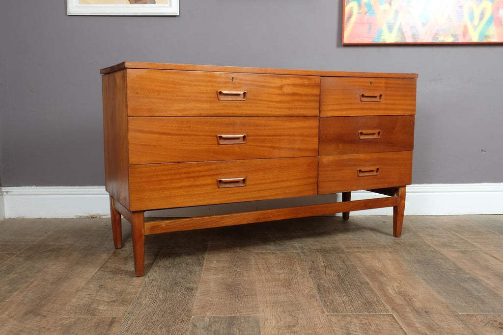 Vintage Danish Style Mid Century Solid Teak Chest of Drawers