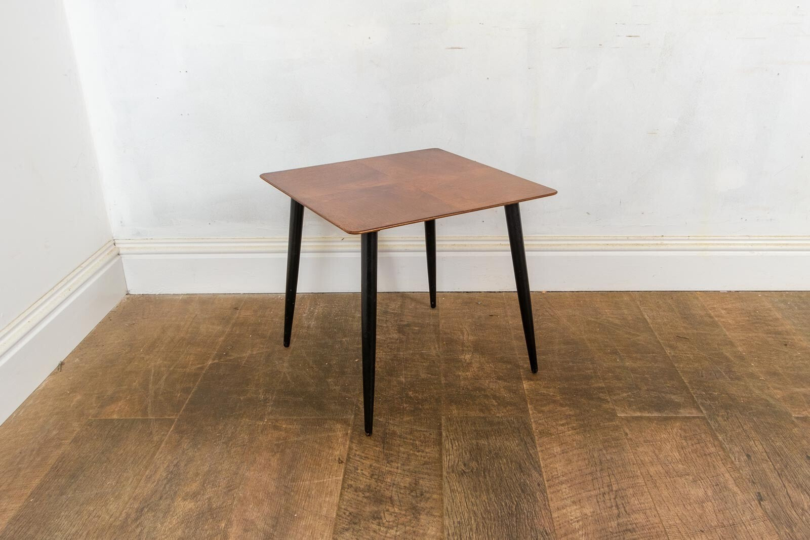 Vintage Retro Mid Century Square Teak Side Table