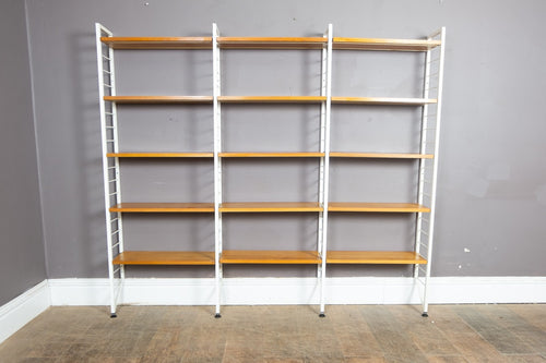 3 Bays of White Staples Teak Ladderax in White