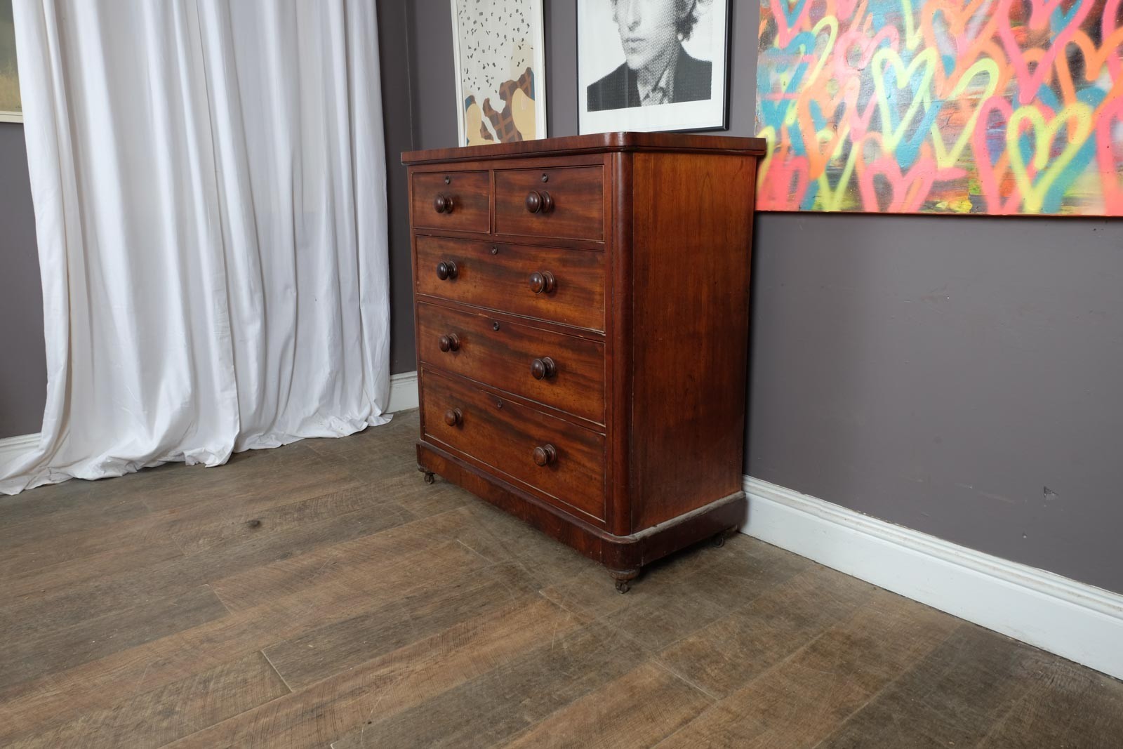 Antique Victorian Mahogany Chest of Drawers