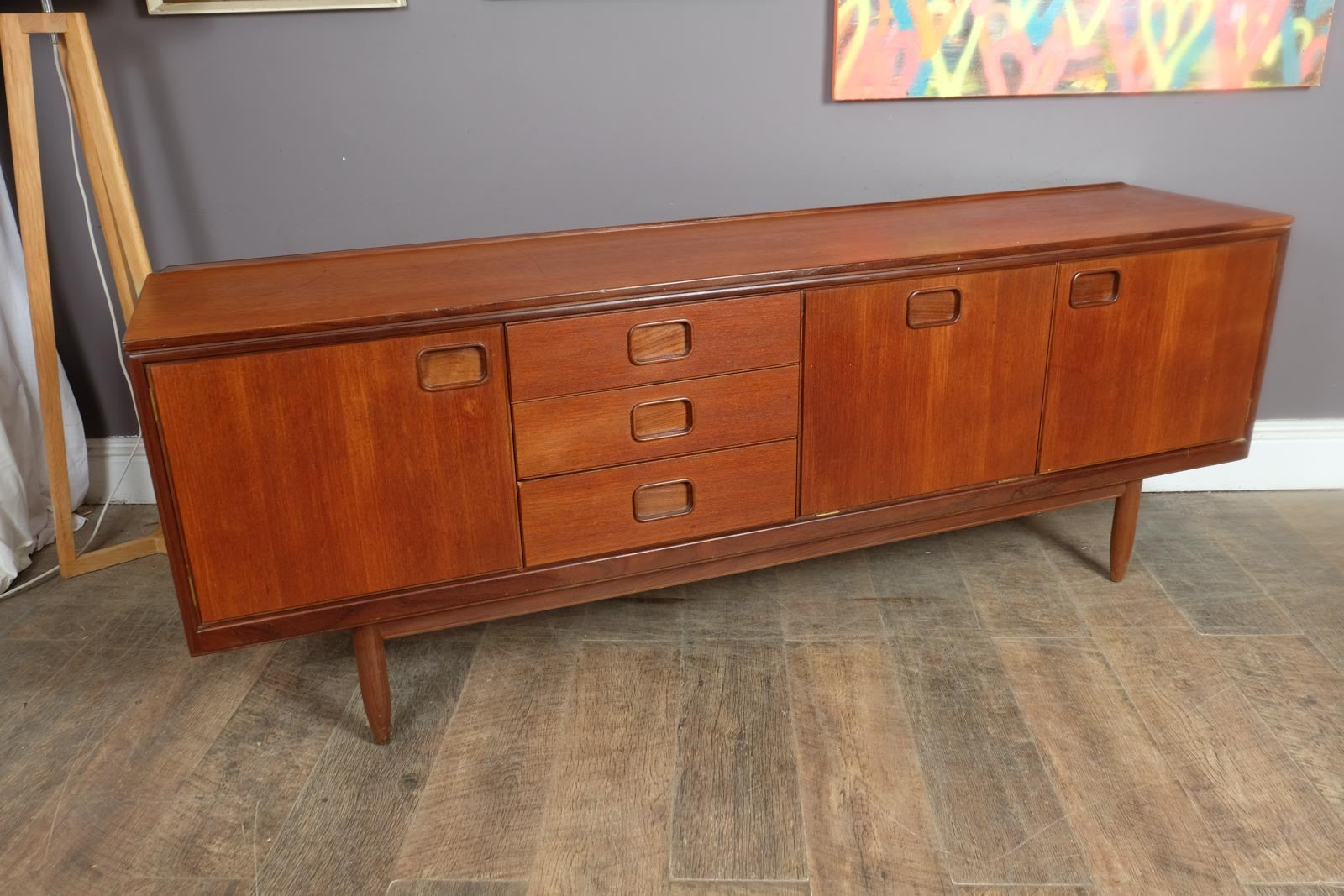 Vintage Retro Large Teak Sideboard by William Lawrence