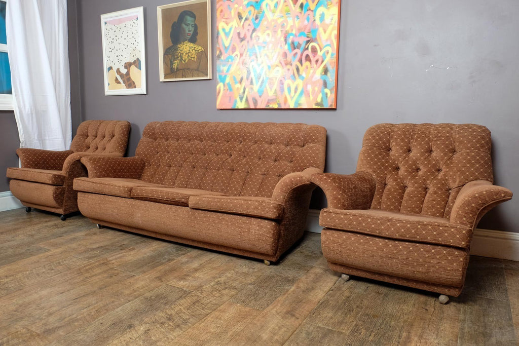 Vintage Retro G Plan 3 Piece Suite