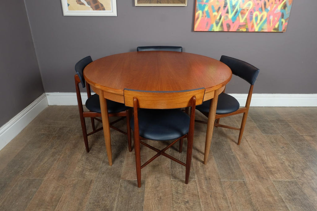 Vintage Retro G Plan Fresco Teak Dining Table and 4 Chairs - VB Wilkins