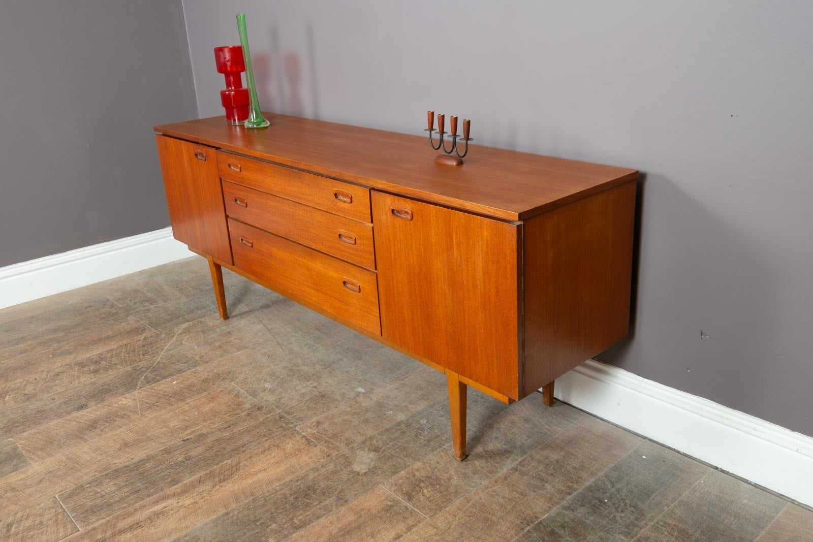 Vintage Retro Large Teak Mid Century Sideboard by Nathan Furniture