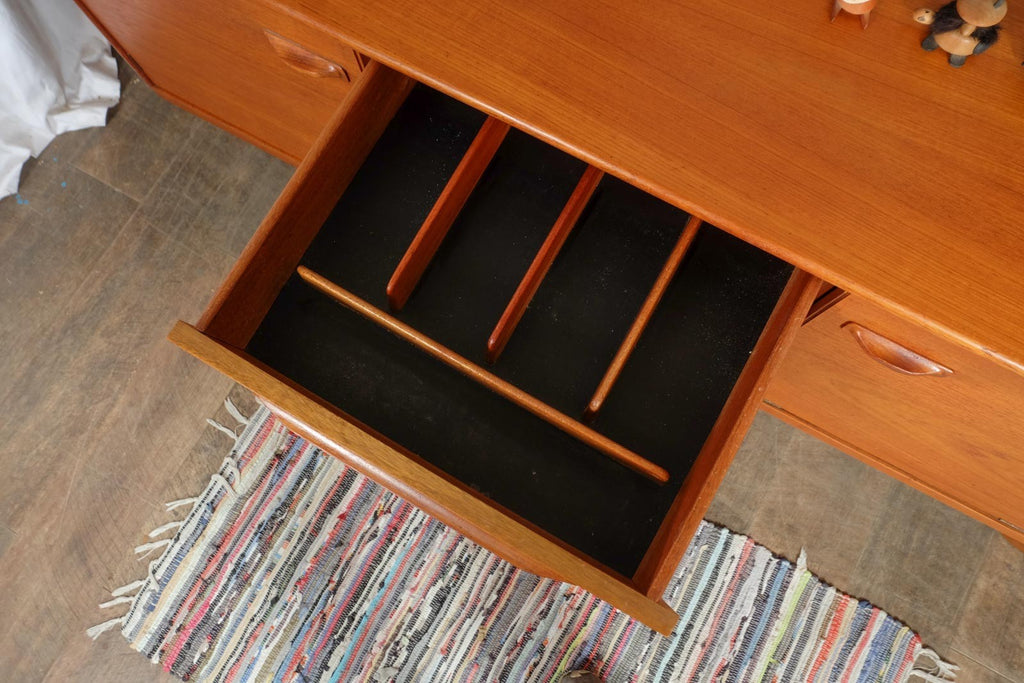 Stunning Mid-Century British Teak Sideboard by Beithcraft