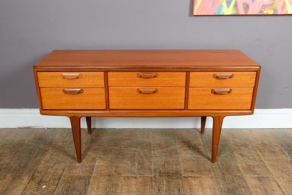 Vintage Mid Century Sequence Teak Chest of Drawers by Younger