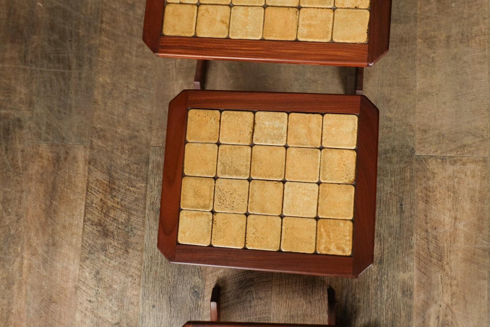 Vintage Retro G Plan Nest of 3 Tiled Tables