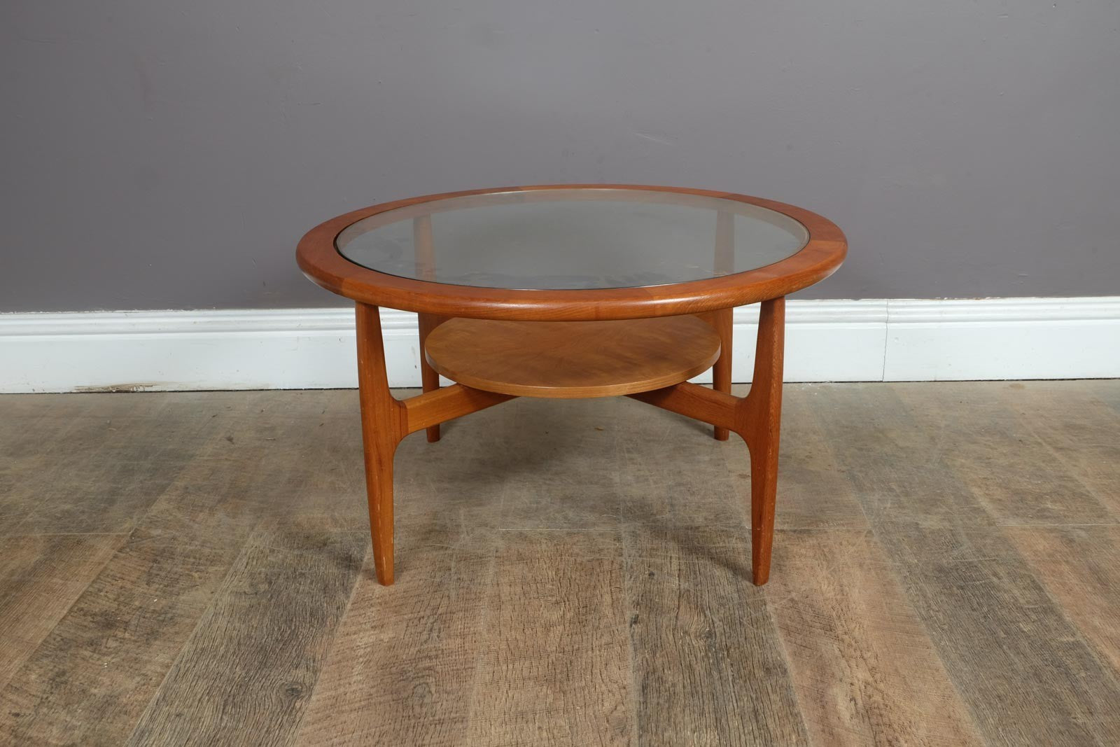 Vintage Retro Teak and Glass Coffee Table by Stonehill