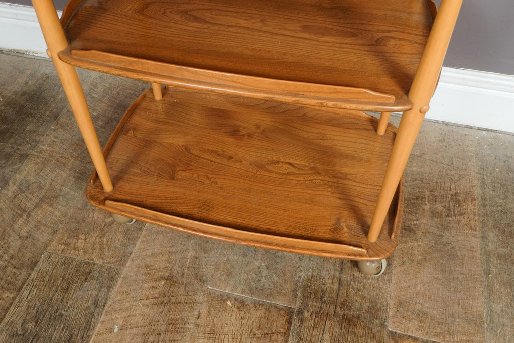 Vintage Retro Ercol Light Elm Tea Trolley