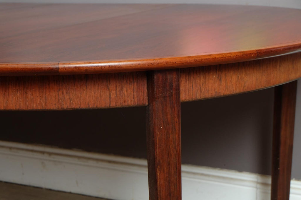 Vintage Retro Danish Rosewood Extending Dining Table