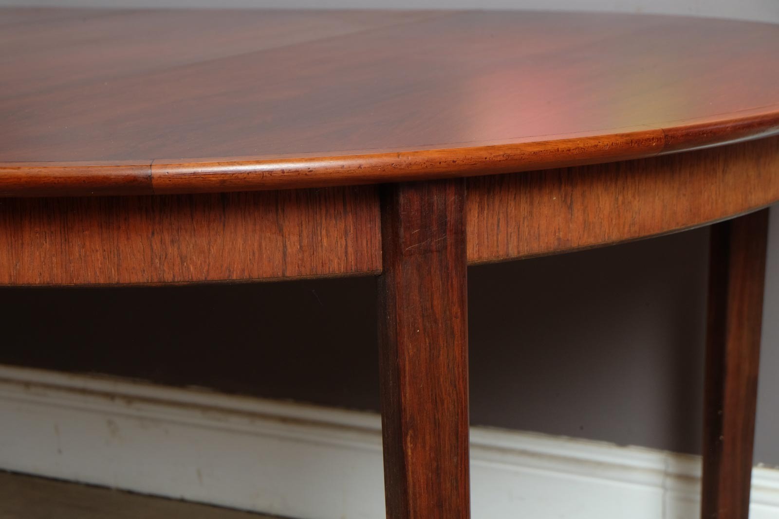 Vintage Retro Danish Rosewood Extending Dining Table