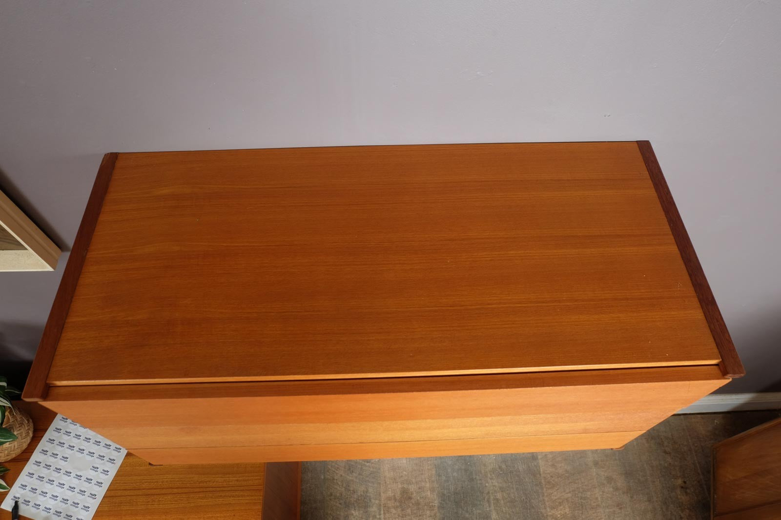 Vintage Retro Floating Teak Drawer Unit by Beaver and Tapley