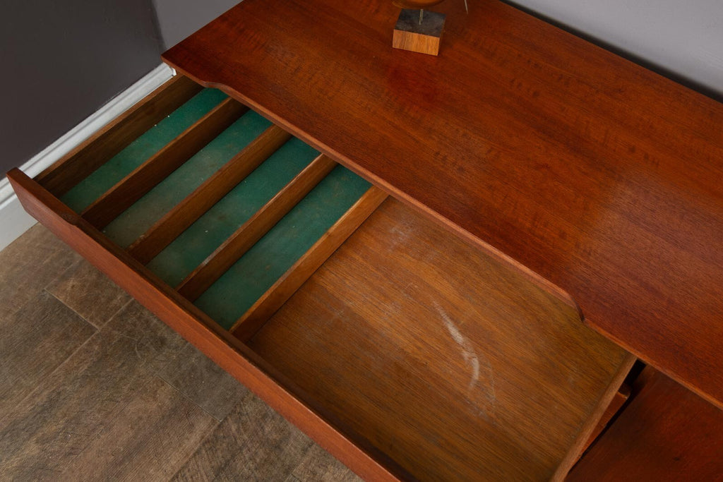 Vintage Retro Small Dark Teak Sideboard by Beautility