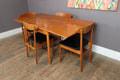 Vintage Small Danish Teak Extending Dining Table and 4 Chairs