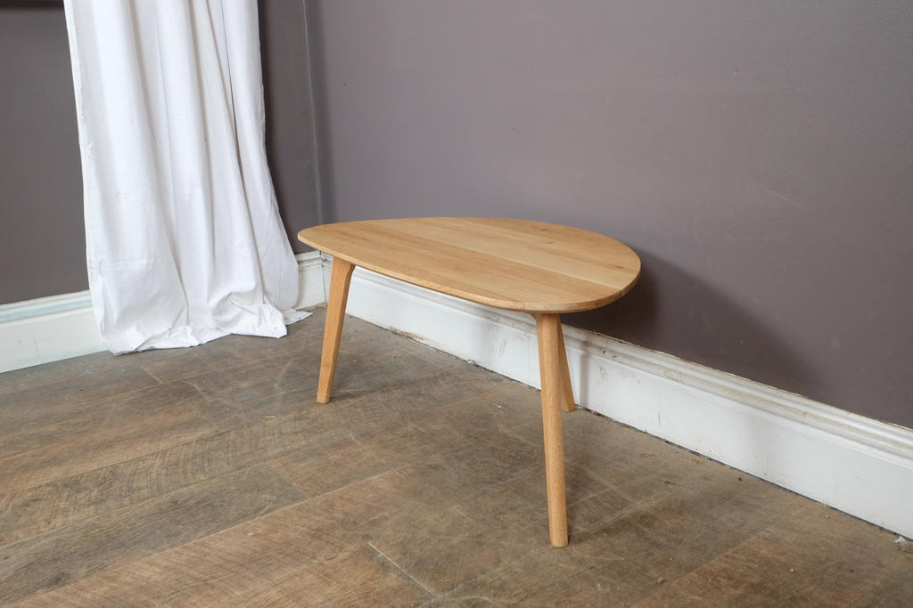 Vintage Retro Light Oak Side Table