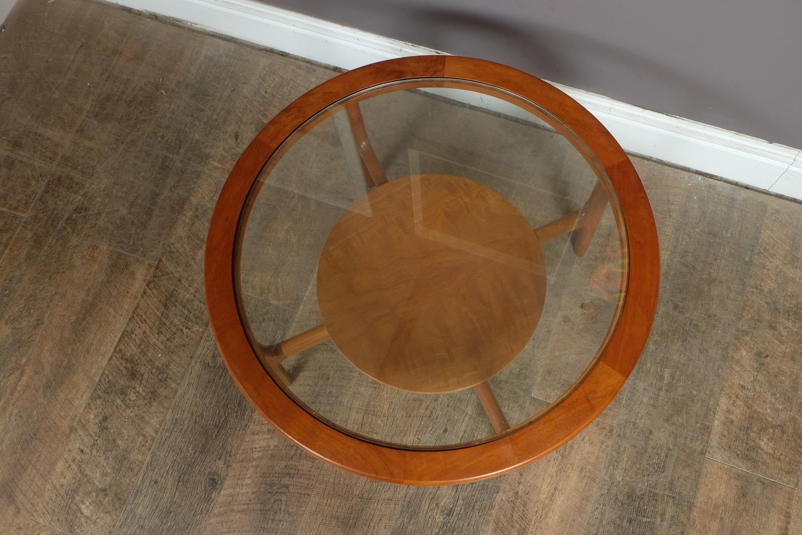 Vintage Retro Teak and Glass Coffee Table by Stonehill