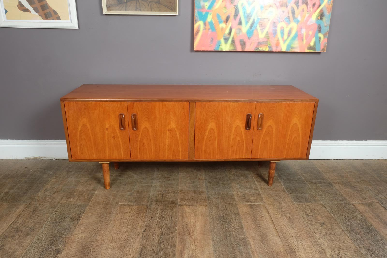 Vintage Retro G Plan Fresco Teak Sideboard Record Storage