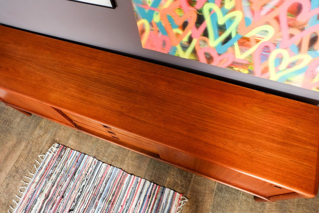 Vintage Retro Large Danish Teak Sideboard by H W Klein for Bramin