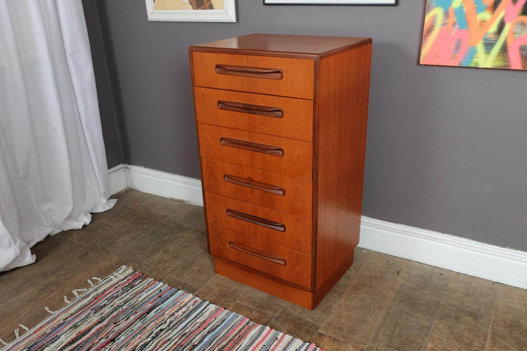 Vintage Retro G Plan Fresco Tall Boy Chest of Drawers