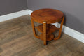 Vintage Retro Art Deco Walnut 3 Tier Table