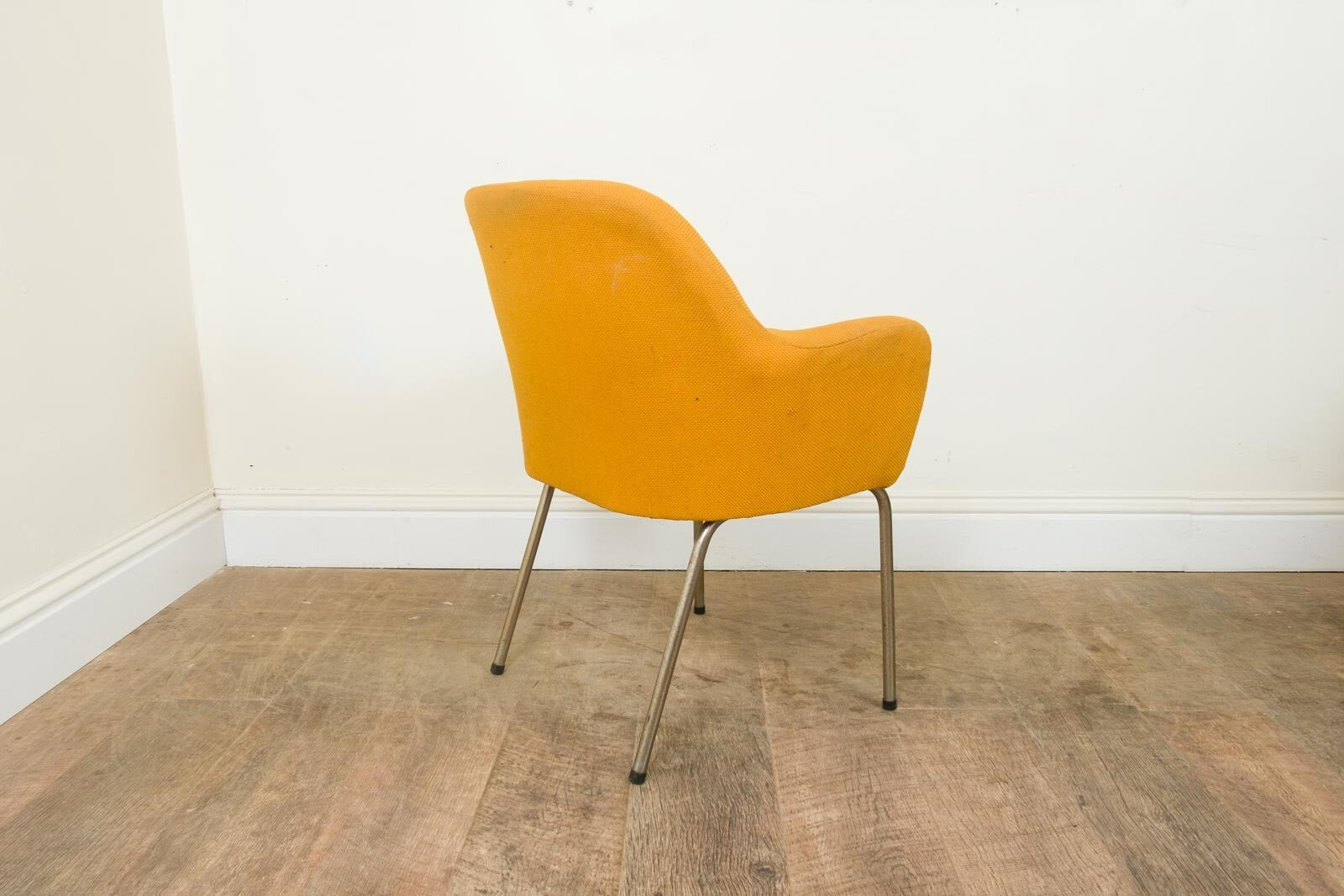 Vintage Retro pair of Mid Century Mustard Side Chairs