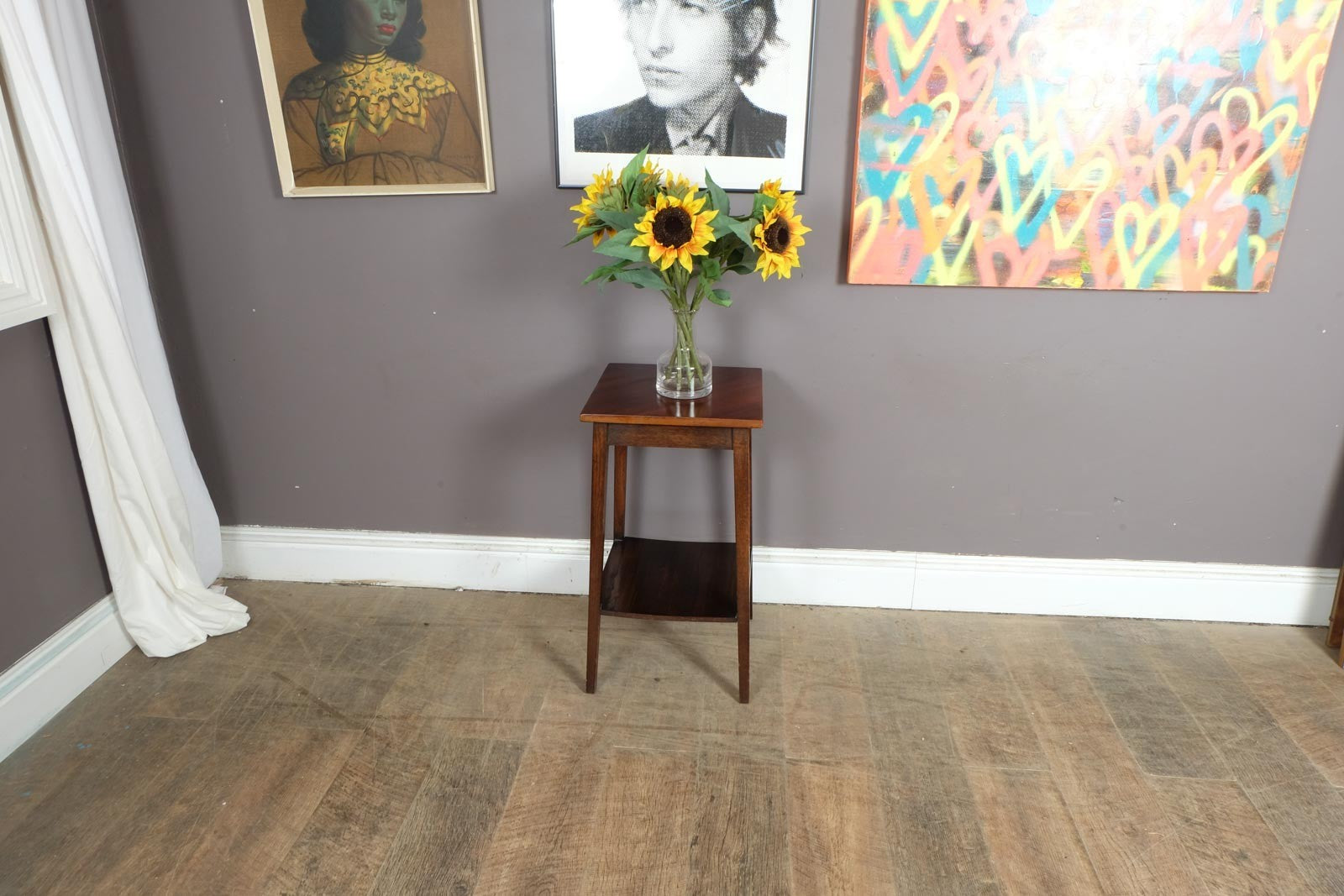 Vintage Retro Antique 2 tiered Side table