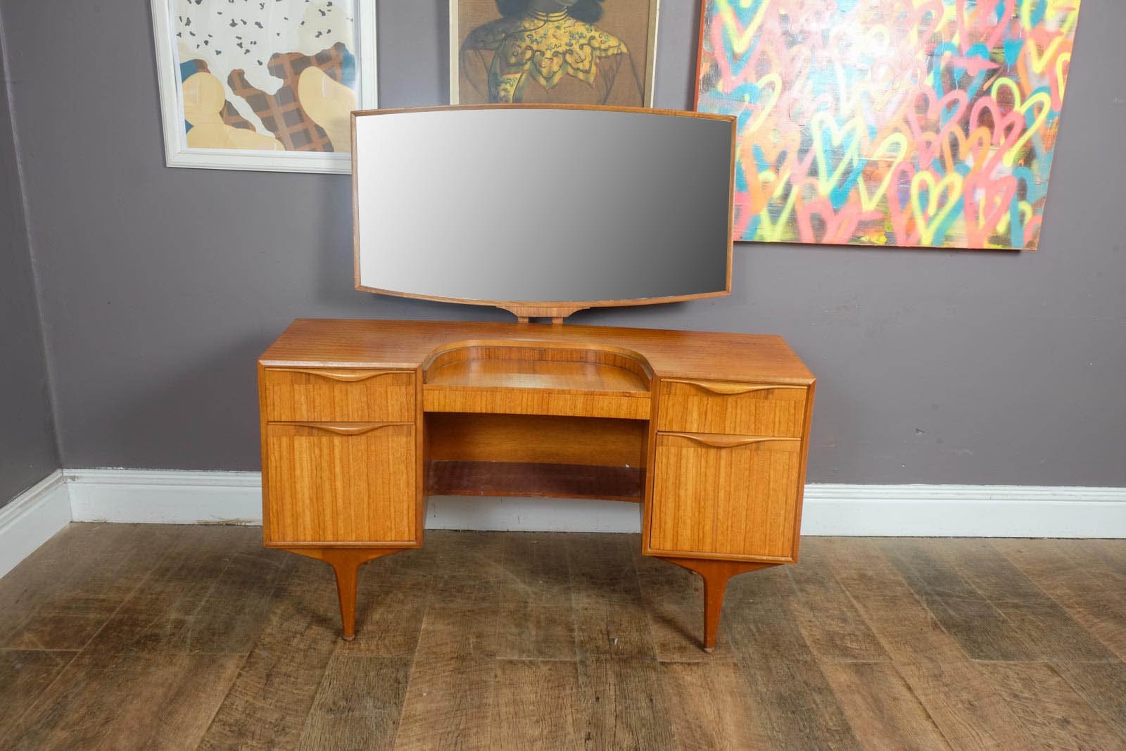 Vintage Retro Mid Century Teak Dressing Table by McIntosh