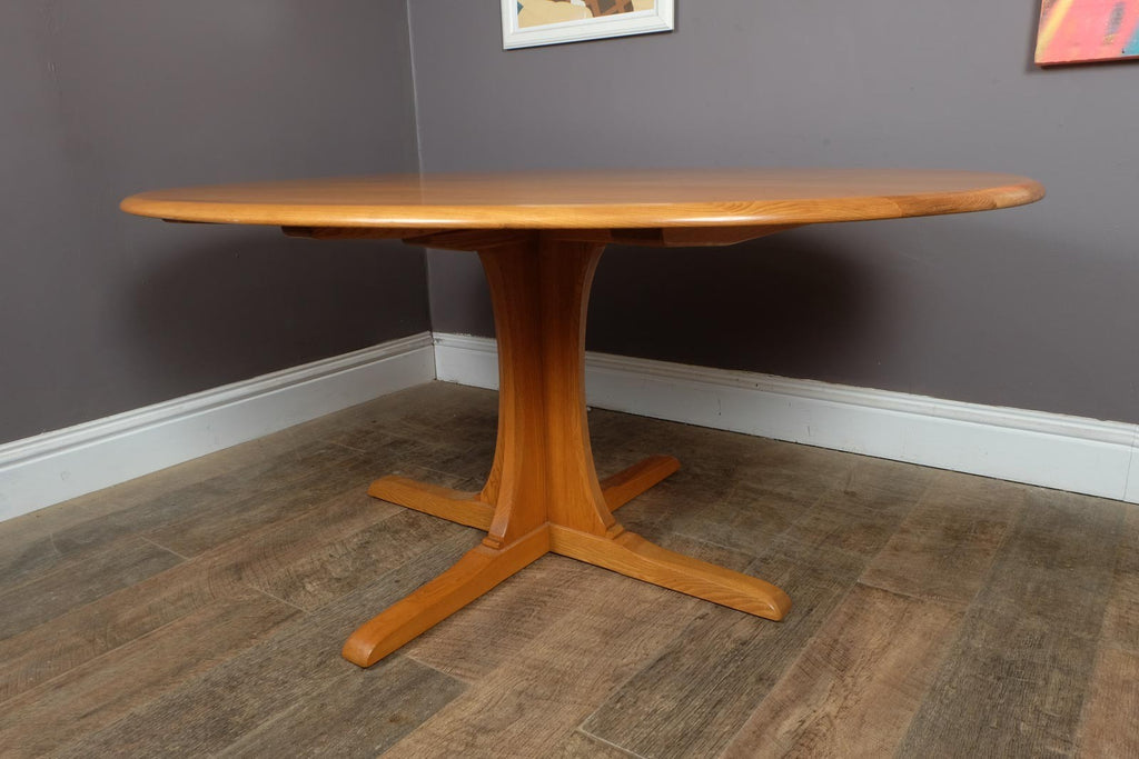Ercol Light Elm Southwold Oval Dining Table - Model 883