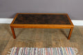 Vintage Retro Large Teak Tiled Coffee Table
