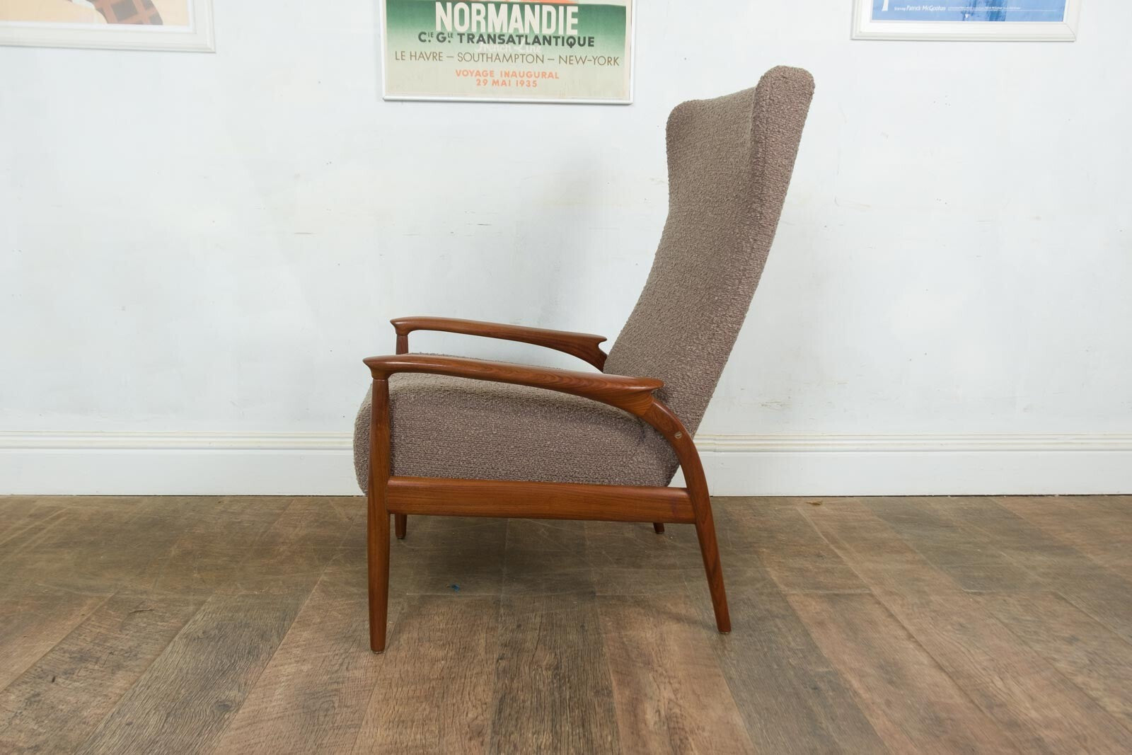 Vintage Retro Mid Century Afromosia Arm Chair by Greaves and Thomas