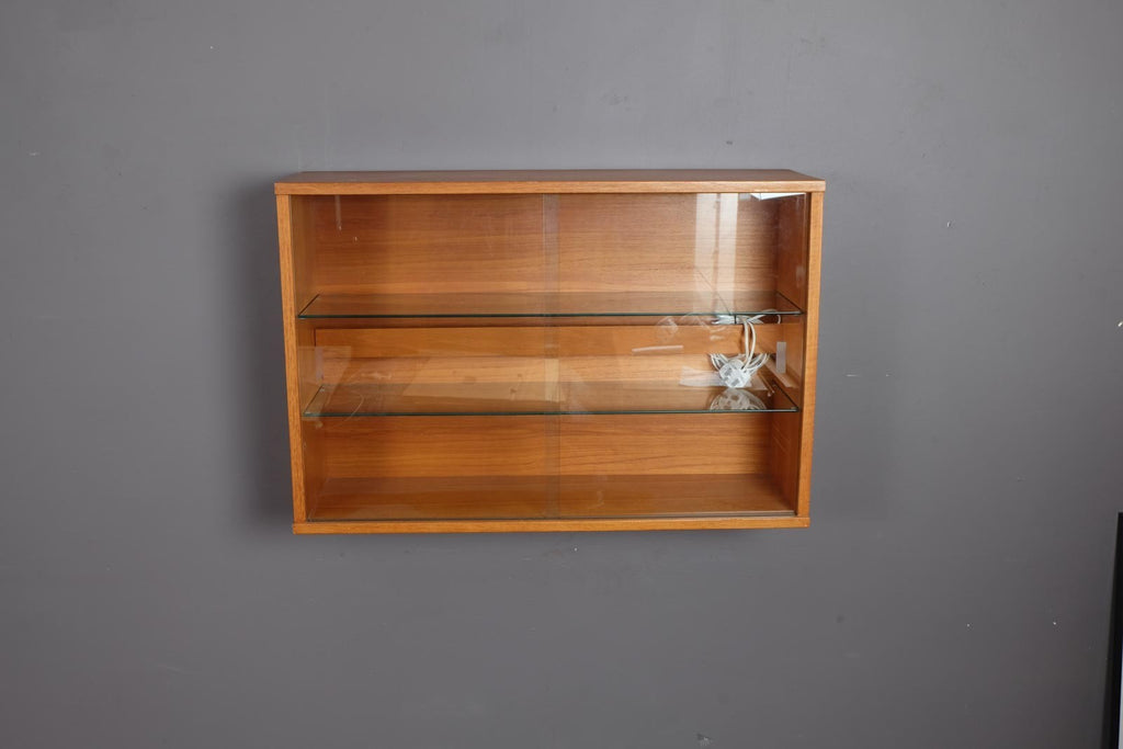 Vintage Retro Beaver and tapley Floating Glazed Shelving Unit
